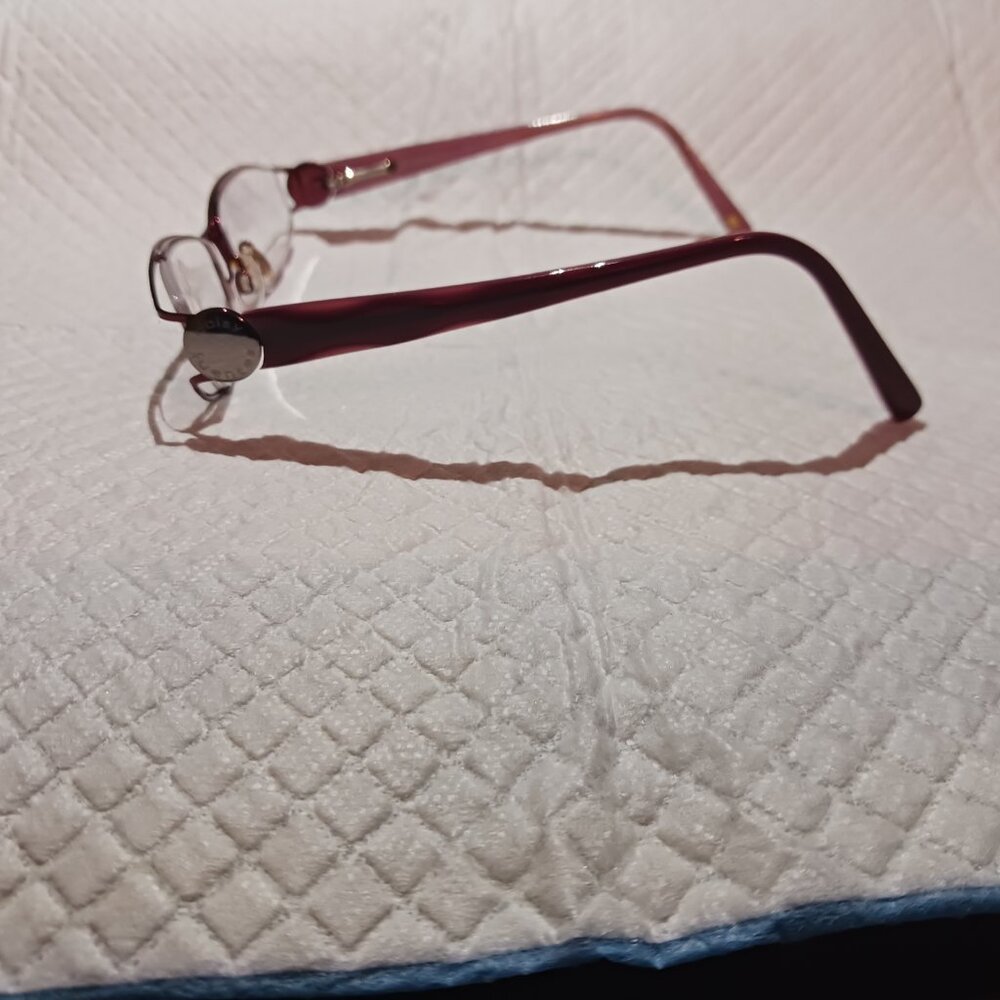 Daisy Fuentes Eva 52-16-135 Eyeglasses Frames Currant - Picture 9 of 14